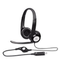 Logitech H390 Binaural Over The Head USB Headset with Noise-Canceling Microphone, Black (981000014)