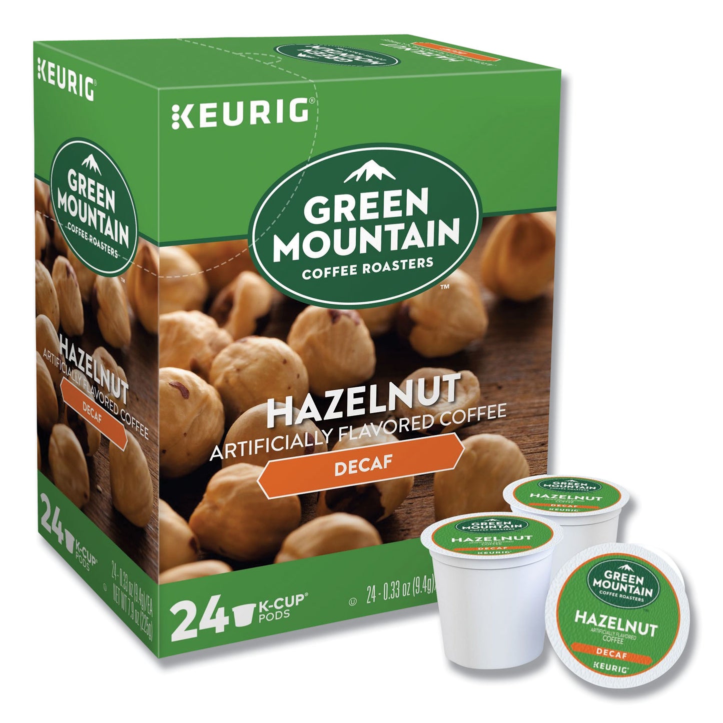 Keurig Hazelnut Decaf Coffee K-Cups, 96/Carton (7792CT)