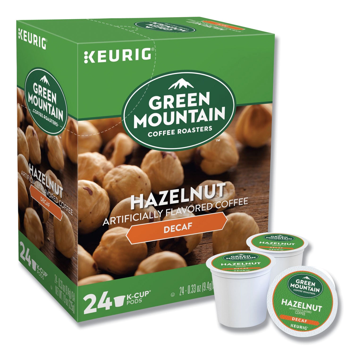 Keurig Hazelnut Decaf Coffee K-Cups, 96/Carton (7792CT)