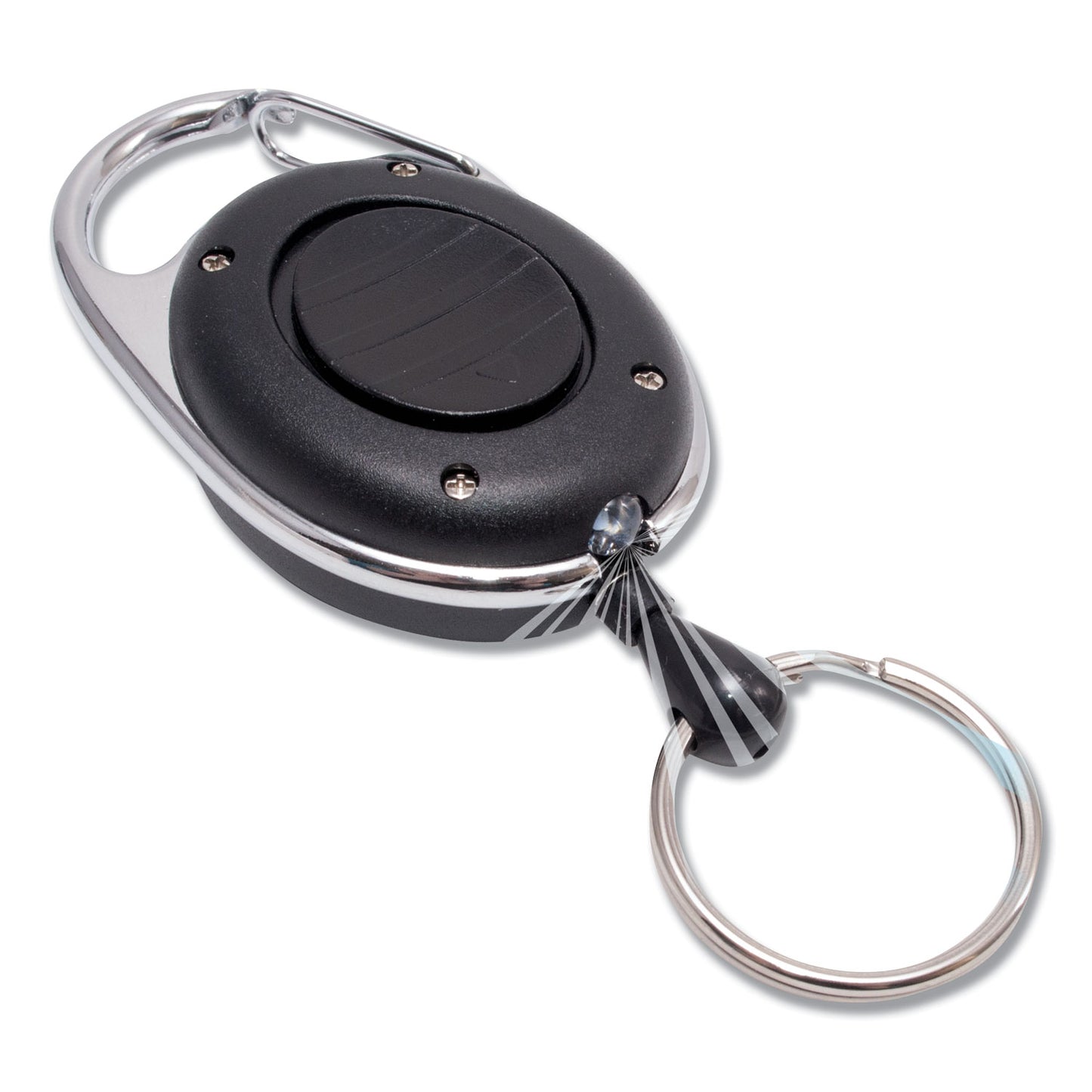 Advantus Reel with LED Light, 24", Black, 12/Pack (91128)