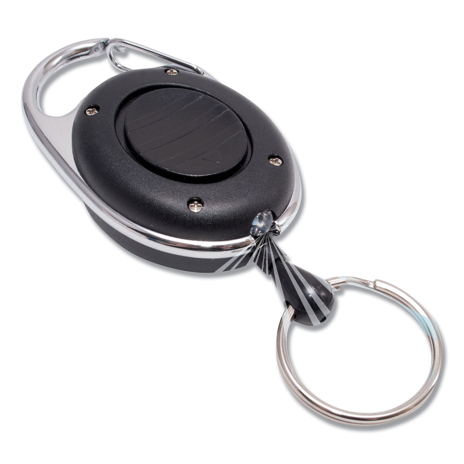 Advantus Reel with LED Light, 24", Black, 12/Pack (91128)