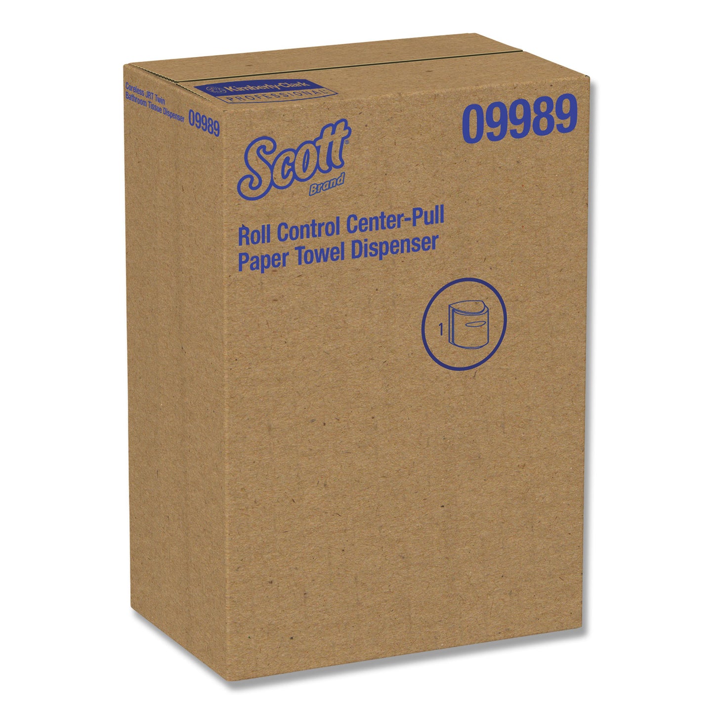 Scott Roll Center Pull Towel Dispenser, 10.3 x 9.3 x 11.9, Smoke/Gray (09989)