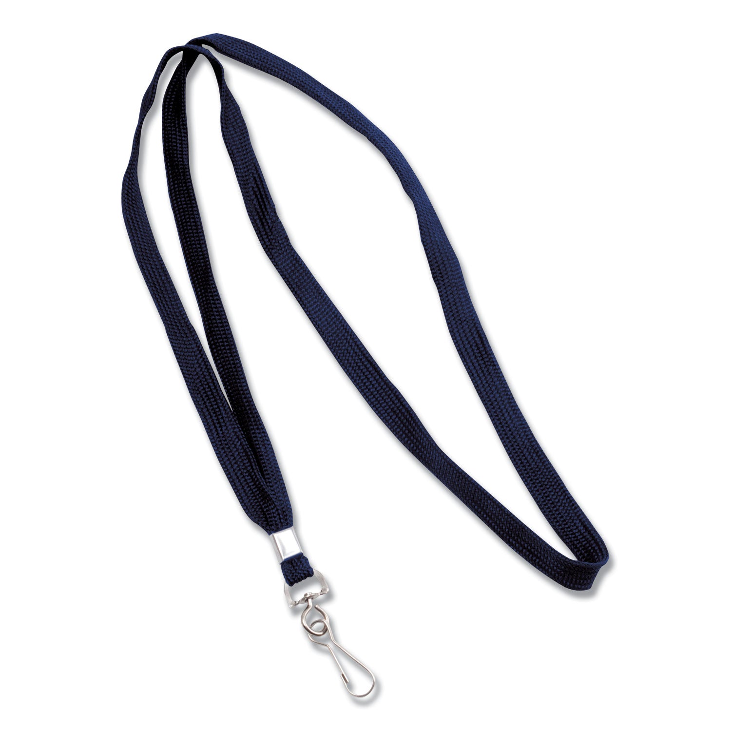 Advantus Deluxe Lanyards, Metal J-Hook Fastener, 36" Long, Blue, 24/Box (75426)