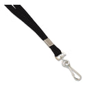 Advantus Deluxe Lanyard, Metal J-Hook Fastener, 36" Long, Black (97126)