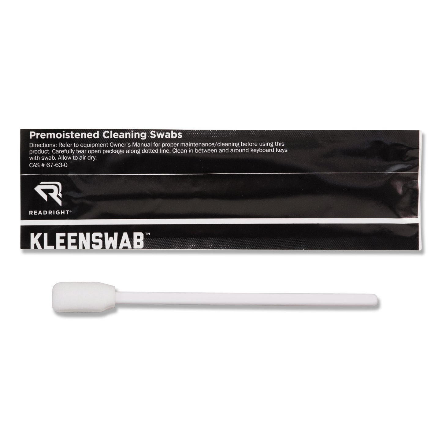 Read Right KleenSwabs Printer Cleaner Swabs, 25/Box (RR1245)