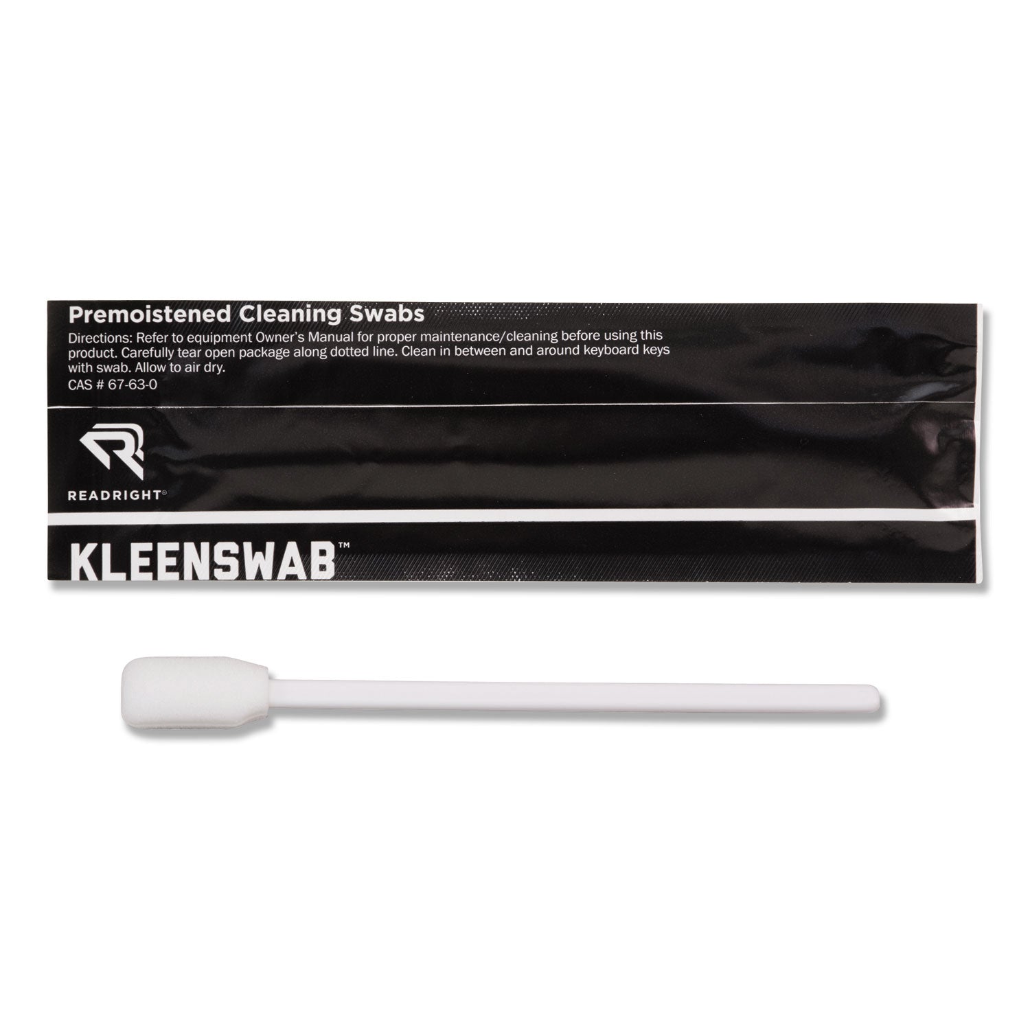 Read Right KleenSwabs Printer Cleaner Swabs, 25/Box (RR1245)