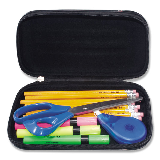 Innovative Storage Designs Large Soft-Sided Pencil Case, Fabric, 2 x 8.75 x 5.25, Black (67000)