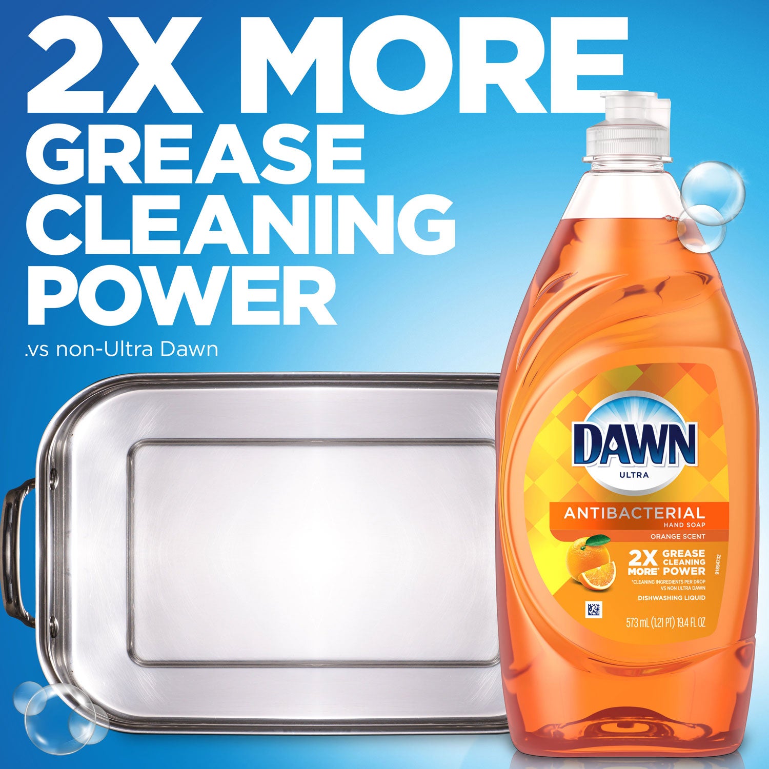 Dawn Ultra Antibacterial Dishwashing Liquid, Orange Scent, 28 oz Bottle (97318EA)