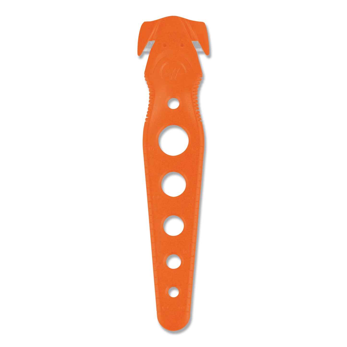 Westcott Safety Cutter, 1.2" Blade, 5.75" Plastic Handle, Orange, 5/Pack (17521)