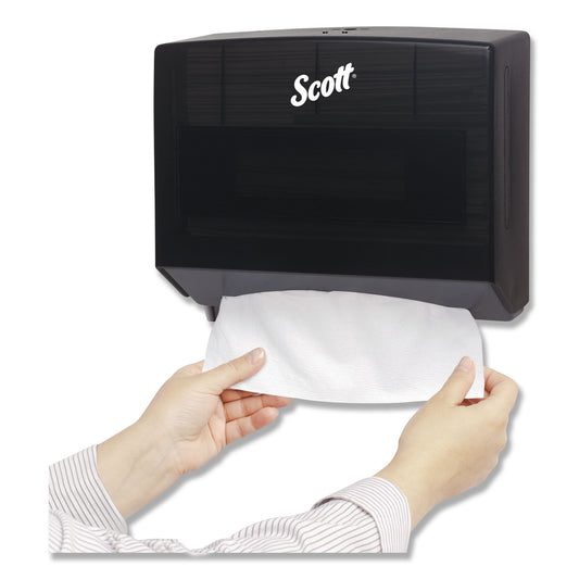 Scottfold Folded Towel Dispenser, 10.75 x 4.75 x 9, Black (09215)