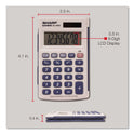 Sharp EL-243SB Solar Pocket Calculator, 8-Digit LCD