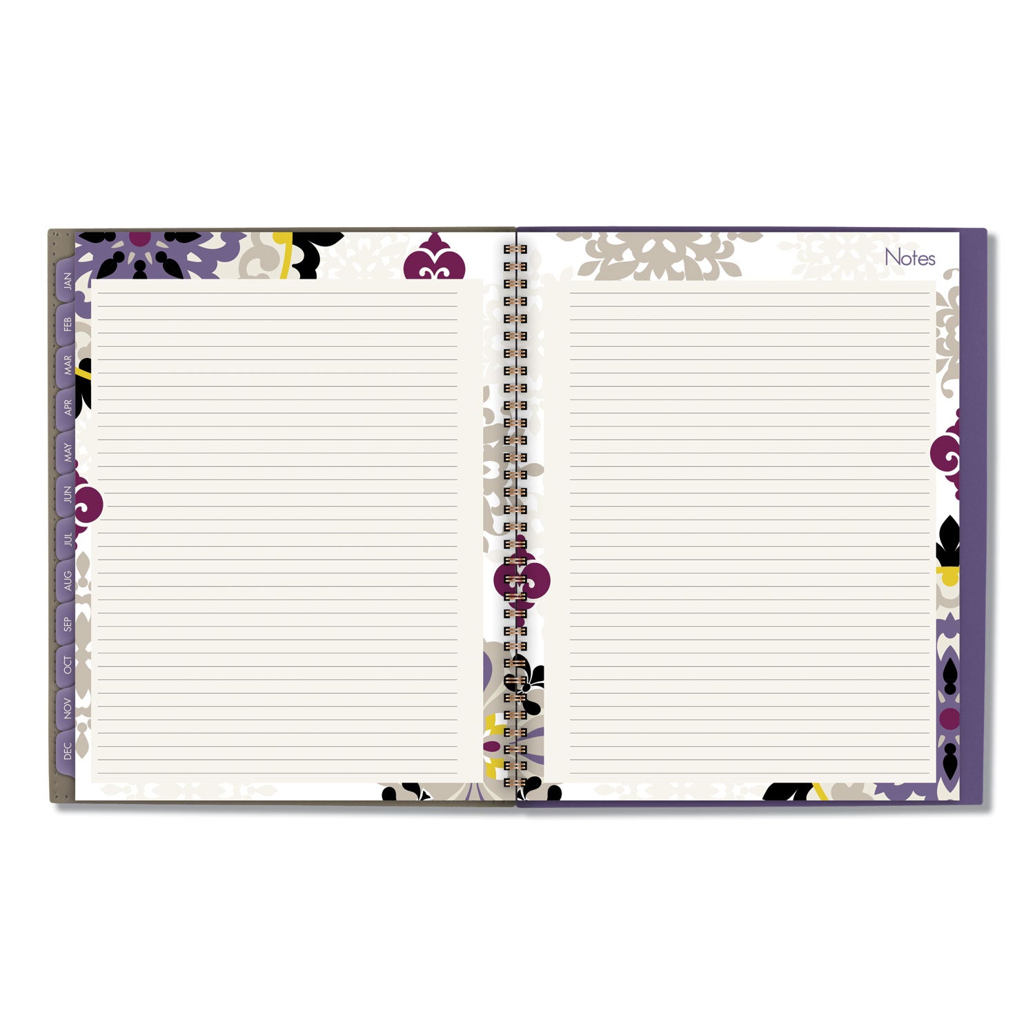 Cambridge Vienna Weekly/Monthly Appointment Book, Geometric Artwork, 11 x 8.5, Purple/Tan Cover, 12-Month (Jan to Dec): 2025 (122905)