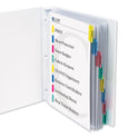 C-Line Sheet Protectors with Index Tabs, Assorted Color Tabs, 2", 11 x 8.5, 8/Set (05580)