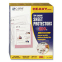 C-Line Heavyweight Polypropylene Sheet Protectors, Clear, 2", 11 x 8.5, 200/Box (62097)