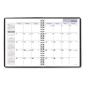 AT-A-GLANCE DayMinder Monthly Planner with Notes Column, Ruled Blocks, 8.75 x 7, Black Cover, 12-Month (Jan to Dec): 2025 (G40000)