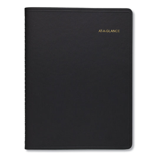 AT-A-GLANCE Two-Person Group Daily Appointment Book, 11 x 8, Black Cover, 12-Month (Jan to Dec): 2025 (7022205)