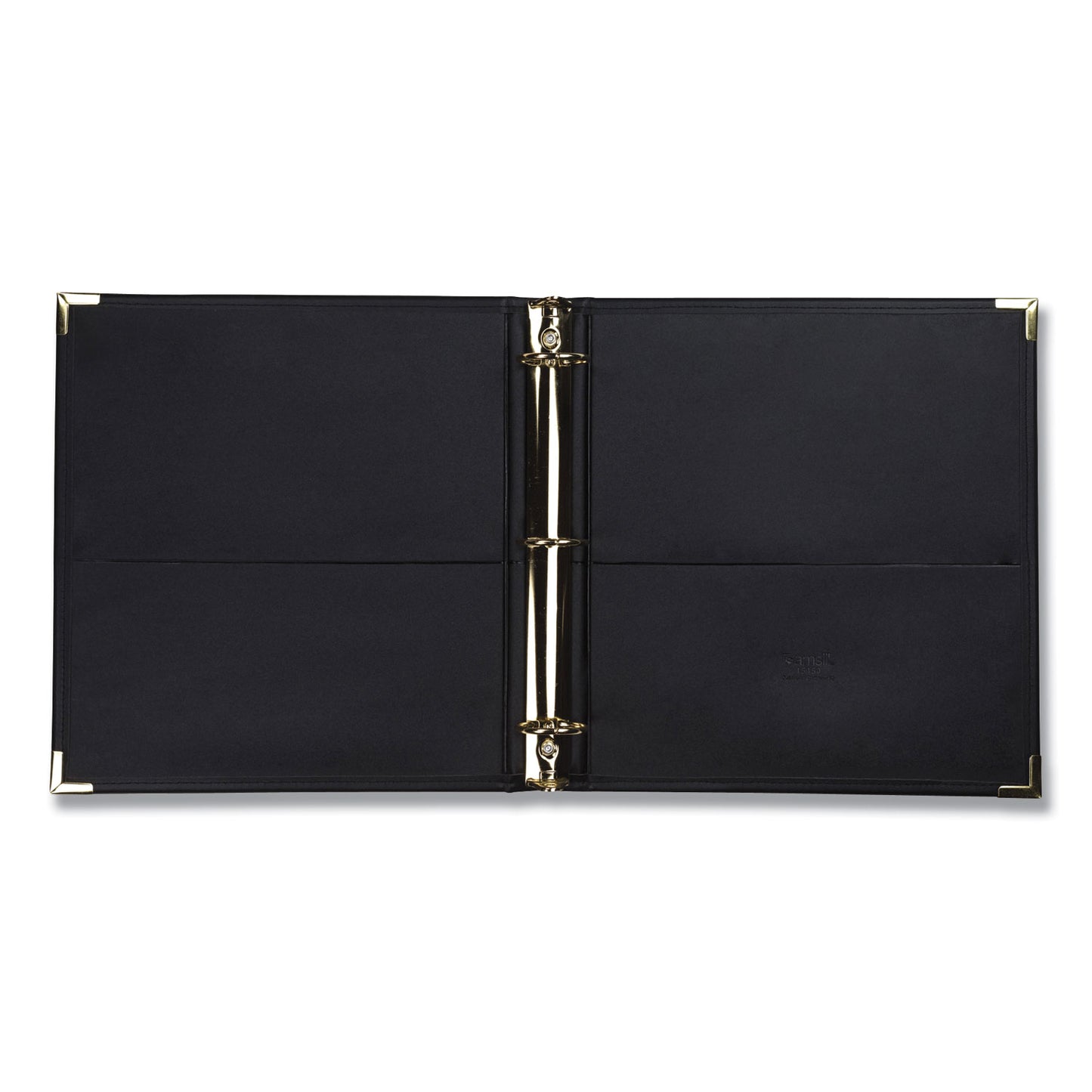 Samsill Classic Collection Ring Binder, 3 Rings, 1.5" Capacity, 11 x 8.5, Black (15150)