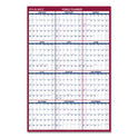 AT-A-GLANCE Erasable Vertical/Horizontal Wall Planner, 32 x 48, White/Blue/Red Sheets, 12-Month (Jan to Dec): 2025 (PM32628)