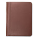 Samsill Contrast Stitch Leather Padfolio, 8 1/2 x 11, Leather, Tan (71716)