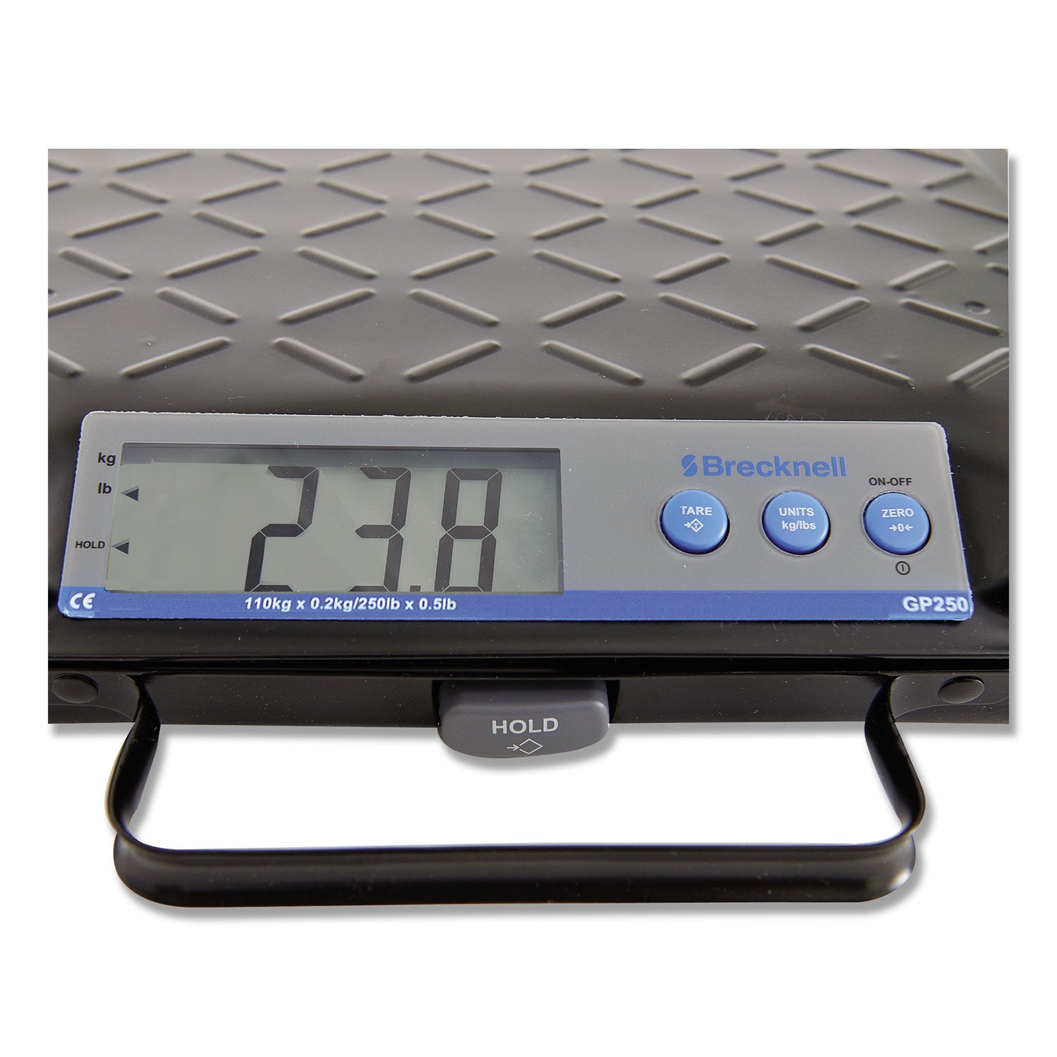 Brecknell Portable Electronic Utility Bench Scale, 250 lb Capacity, 12.5 x 10.95 x 2.2  Platform (GP250)