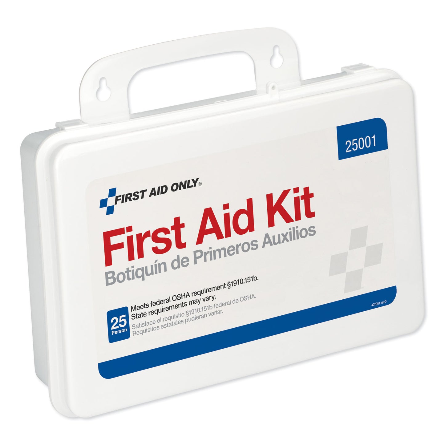 PhysiciansCare First Aid Kit for Use by Up to 25 People, 113 Pieces, Plastic Case (25001)