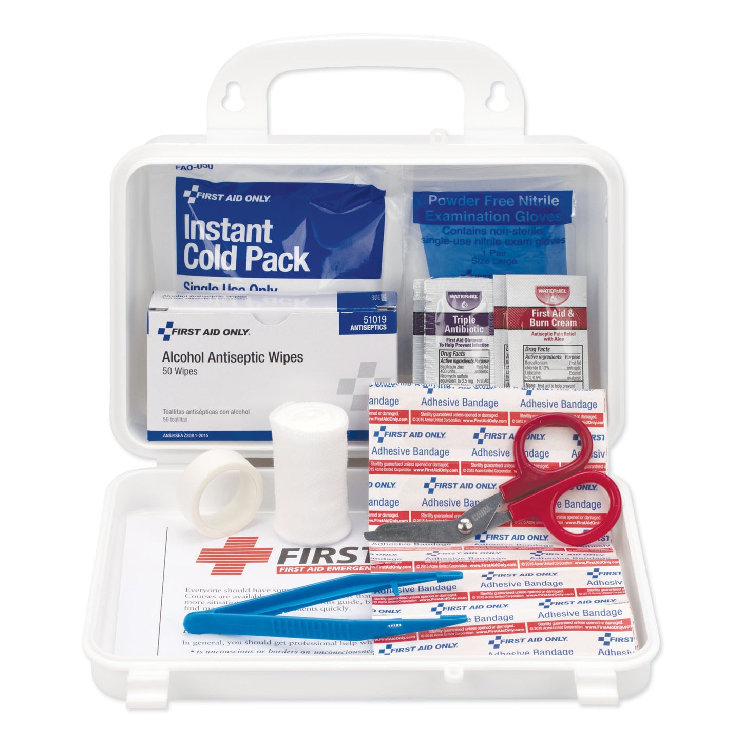 PhysiciansCare First Aid Kit for Use by Up to 25 People, 113 Pieces, Plastic Case (25001)