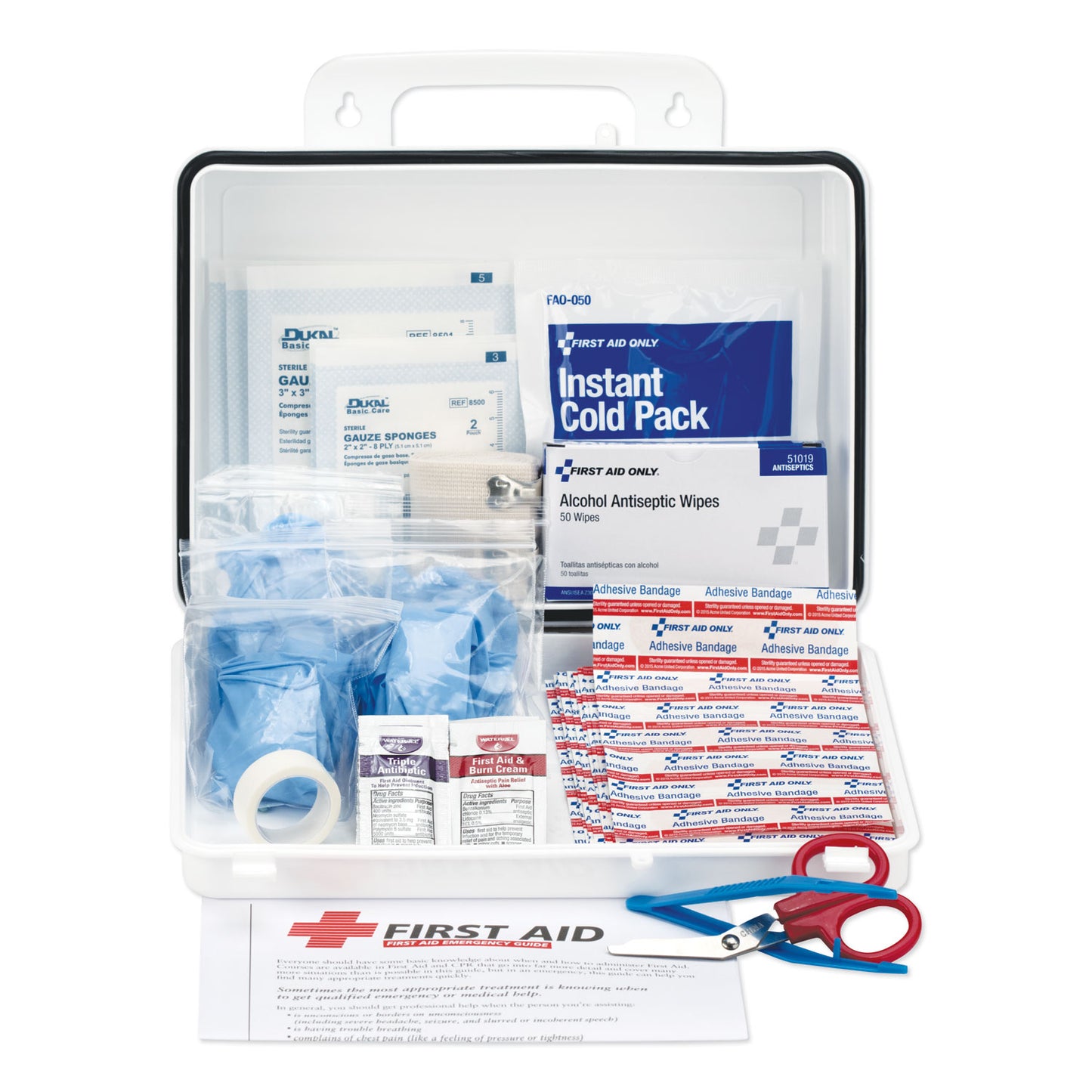 PhysiciansCare Office First Aid Kit, for Up to 25 People, 131 Pieces, Plastic Case (60002)