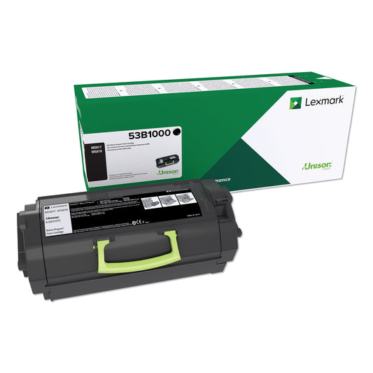 Lexmark 53B1000 Unison Toner, 11,000 Page-Yield, Black