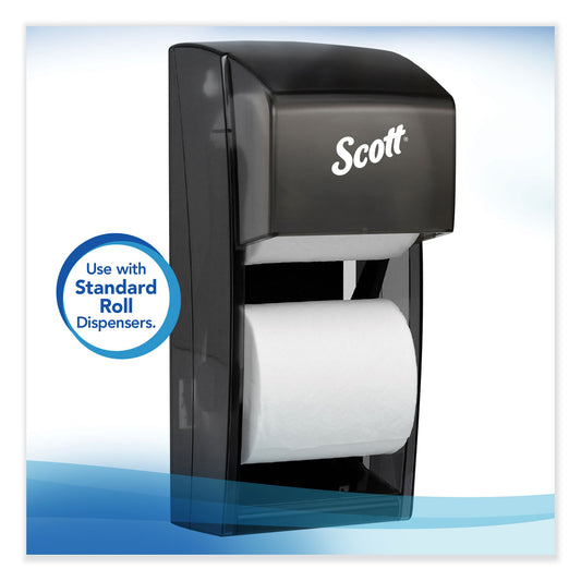 Scott Essential Standard Roll Bathroom Tissue for Business, Septic Safe, 2-Ply, White, 550 Sheets/Roll (04460RL)