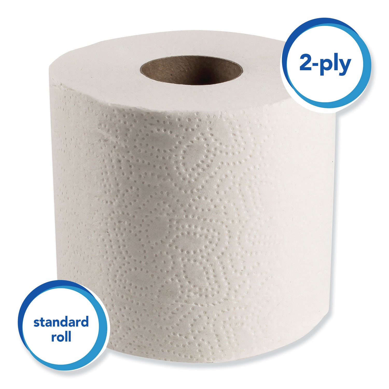 Scott Essential Standard Roll Bathroom Tissue for Business, Septic Safe, 2-Ply, White, 550 Sheets/Roll (04460RL)