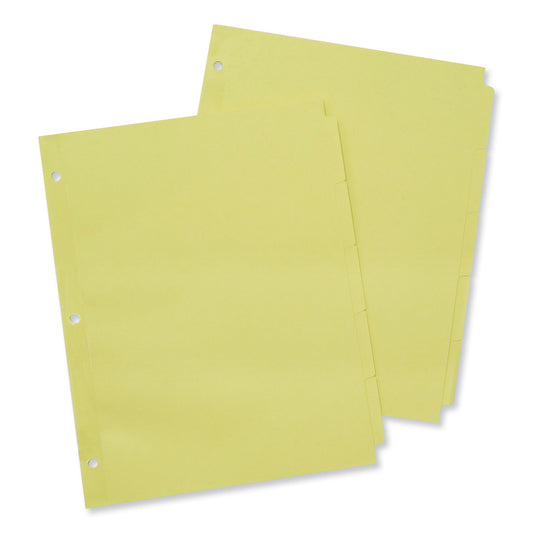 Universal Self-Tab Index Dividers, 5-Tab, 11 x 8.5, Buff, 36 Sets (20836)