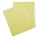 Universal Insertable Tab Index, 5-Tab, 11 x 8.5, Buff, Clear Tabs, 24 Sets (20831)