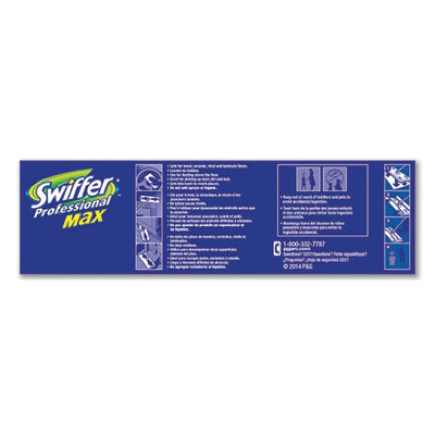 Swiffer Max/XL Dry Refill Cloths, 17.88 x 10, White, 16/Box, 6 Boxes/Carton (37109)