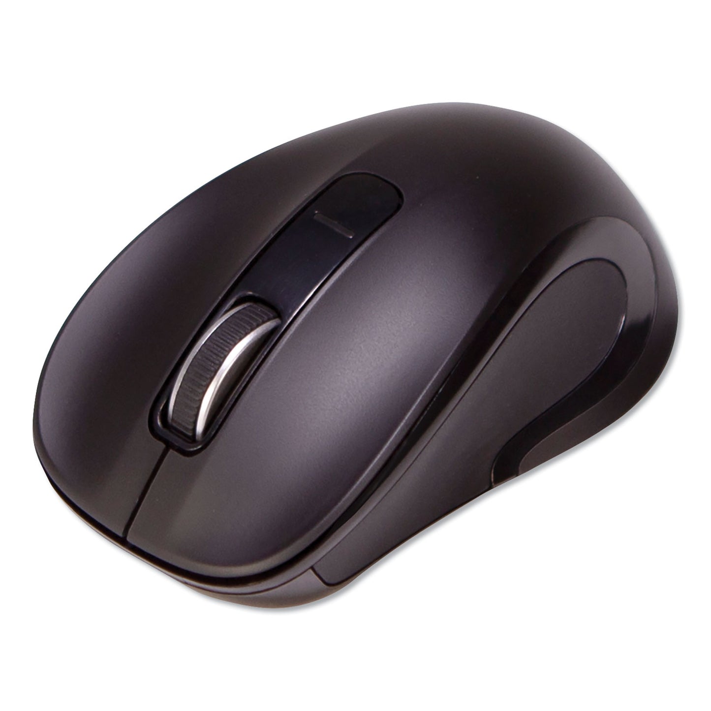 Innovera Mid-Size Wireless Optical Mouse with Micro USB, 2.4 GHz Frequency/26 ft Wireless Range, Right Hand Use, Black (61500)