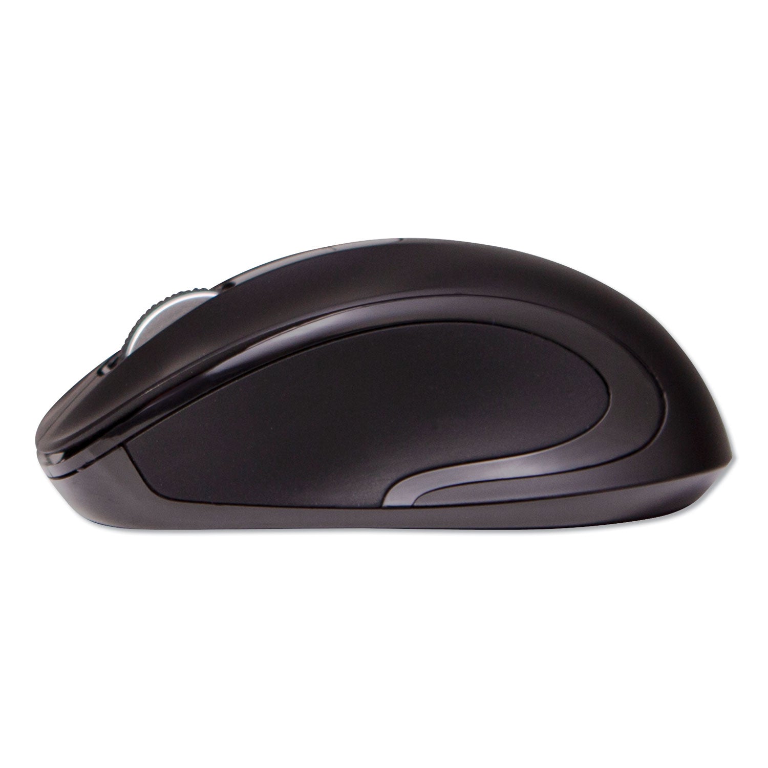 Innovera Mid-Size Wireless Optical Mouse with Micro USB, 2.4 GHz Frequency/26 ft Wireless Range, Right Hand Use, Black (61500)