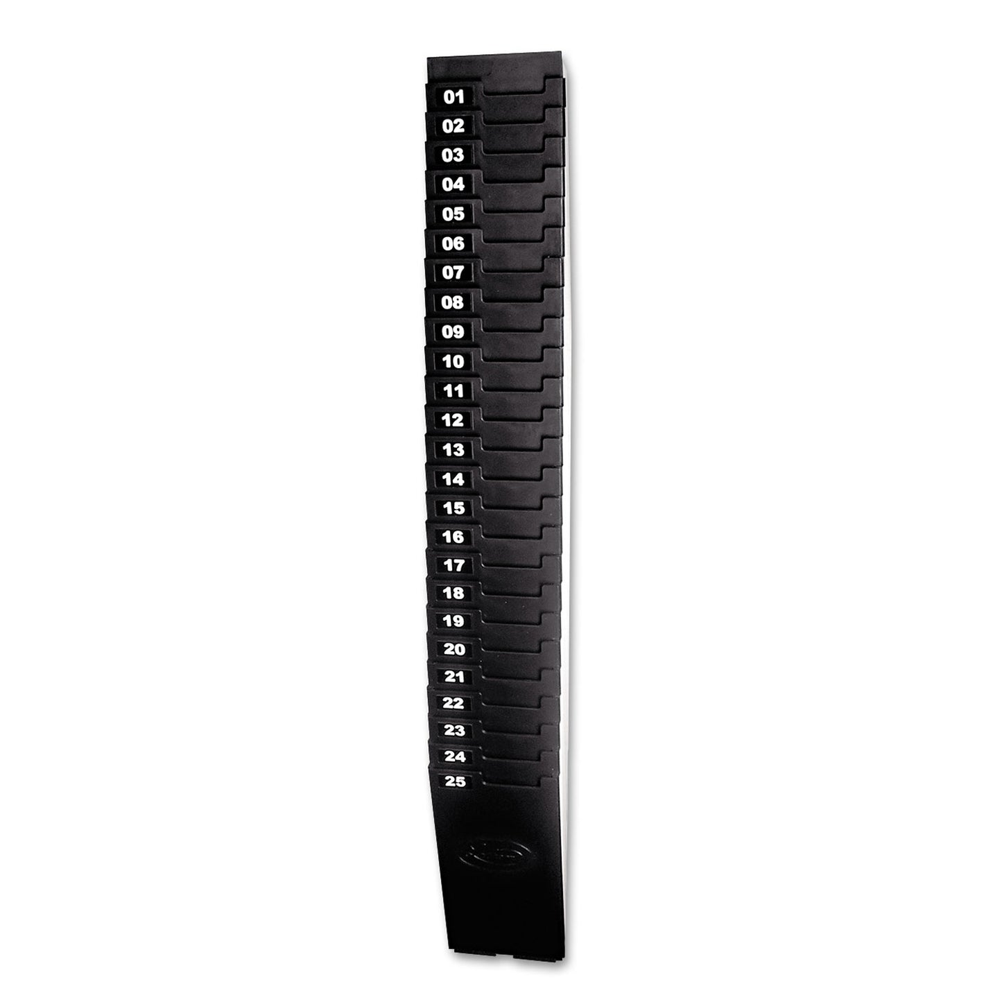 Lathem Time Card Rack for 7" Cards, 25 Pockets, ABS Plastic, Black (257EX)