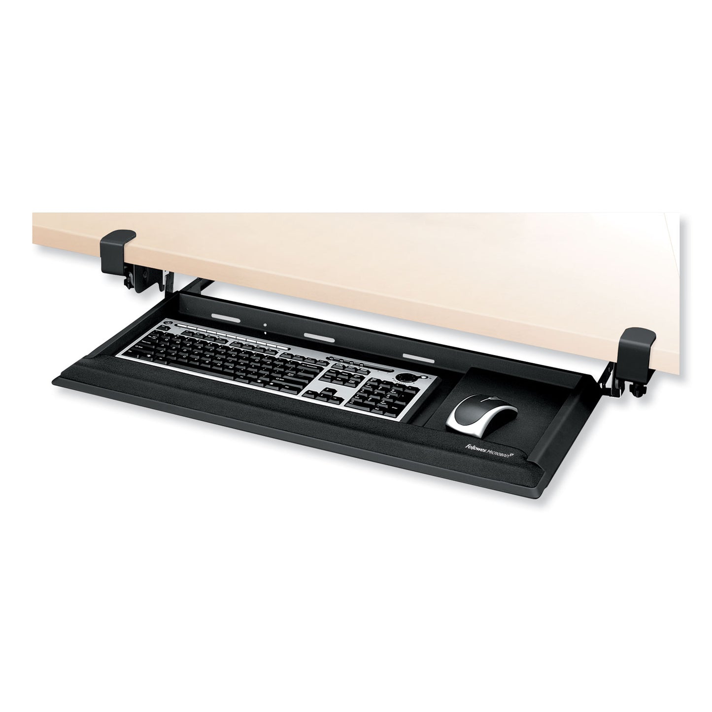 Fellowes Designer Suites DeskReady Keyboard Drawer, 19.19w x 9.81d, Black Pearl (8038302)