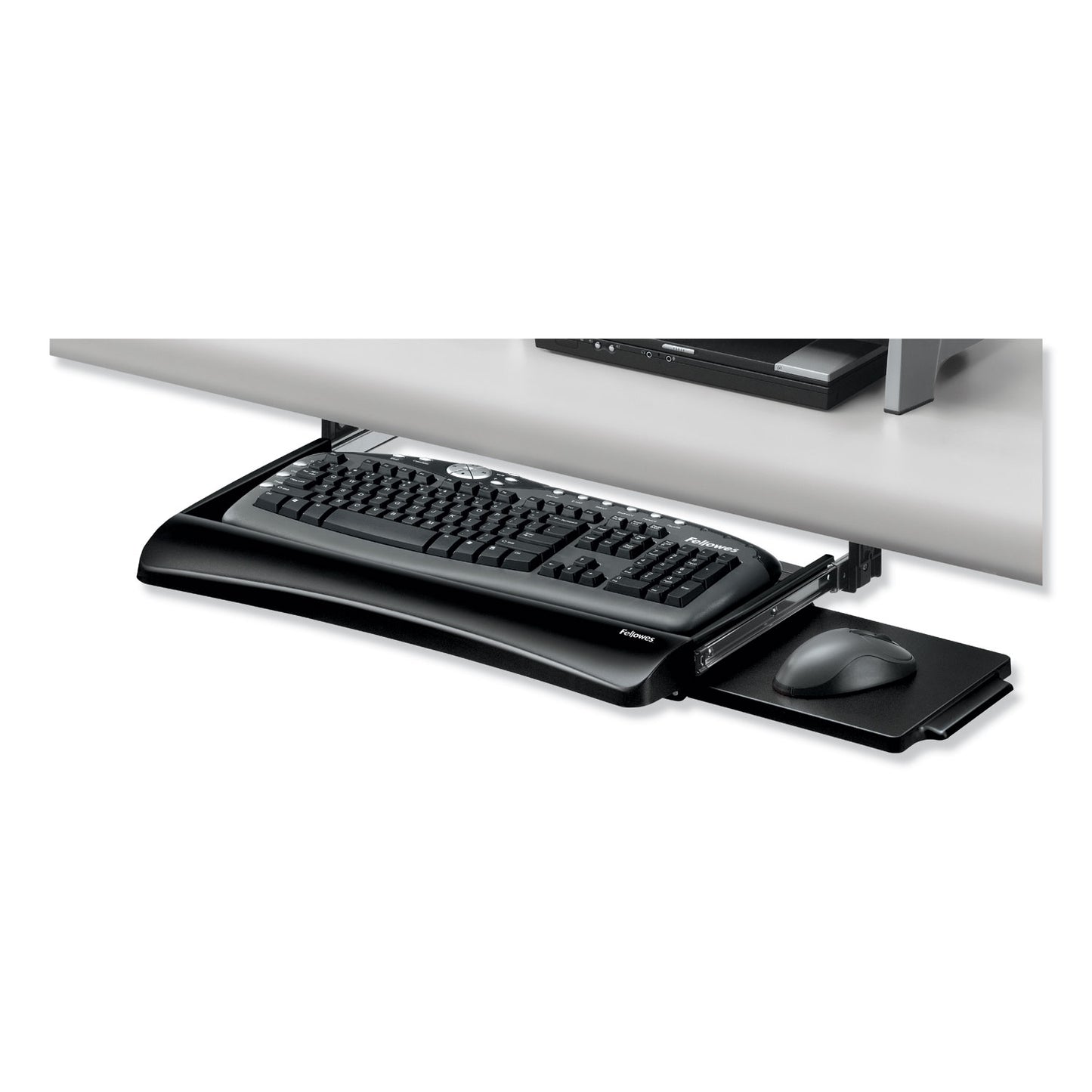 Fellowes Office Suites Underdesk Keyboard Drawer, 20.13w x 7.75d, Black (9140303)