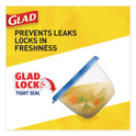 Glad Deep Dish Food Storage Containers, 64 oz, Plastic, 3/Pack (70045PK)