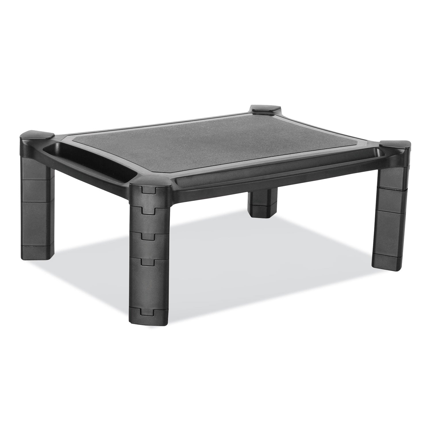 Innovera Large Monitor Stand with Cable Management, 12.99" x 17.1" x 6.6", Black, Supports 22 lbs (55051)