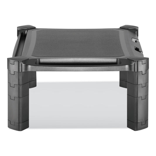 Innovera Large Monitor Stand with Cable Management, 12.99" x 17.1" x 6.6", Black, Supports 22 lbs (55051)