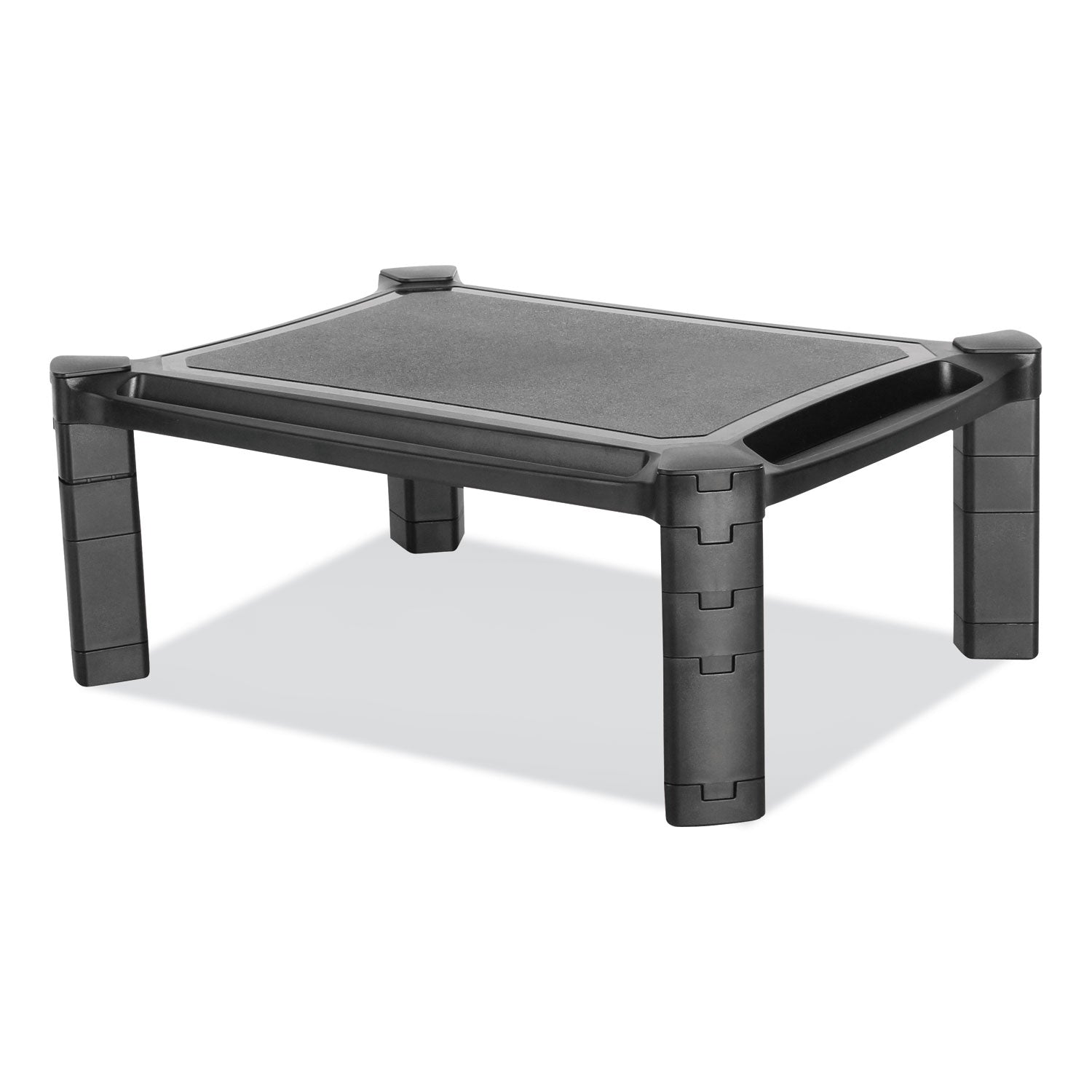 Innovera Large Monitor Stand with Cable Management, 12.99" x 17.1" x 6.6", Black, Supports 22 lbs (55051)