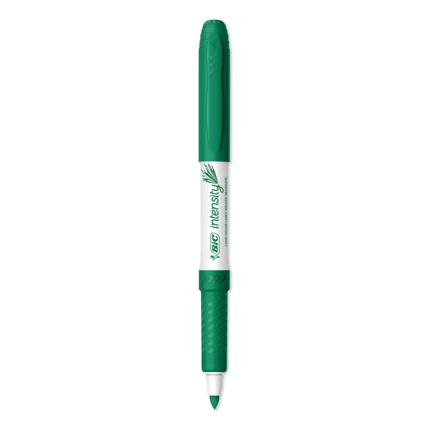 BIC Intensity Low Odor Fine Point Dry Erase Marker, Fine Bullet Tip, Green, Dozen (GDE11GN)