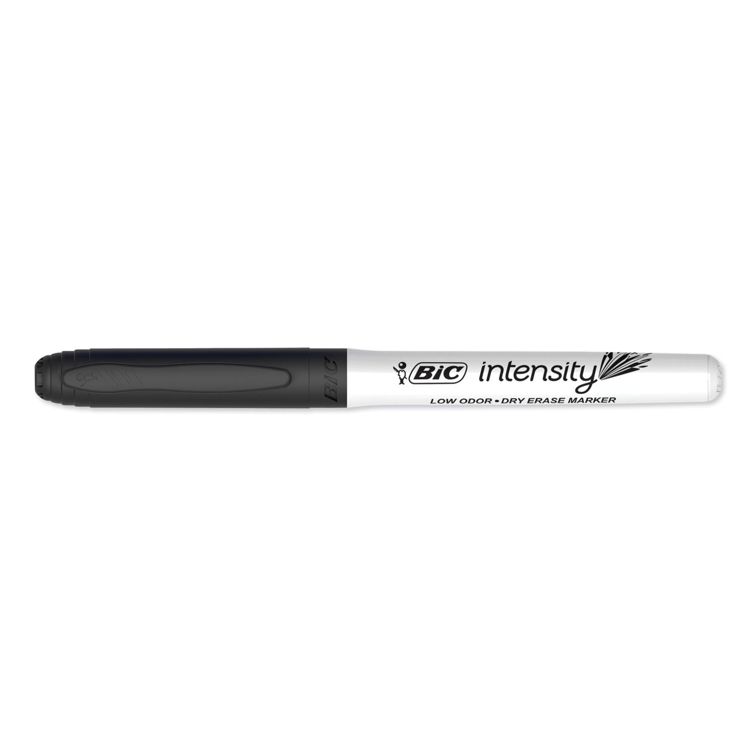 BIC Intensity Low Odor Fine Point Dry Erase Marker, Fine Bullet Tip, Black, Dozen (GDE11BK)