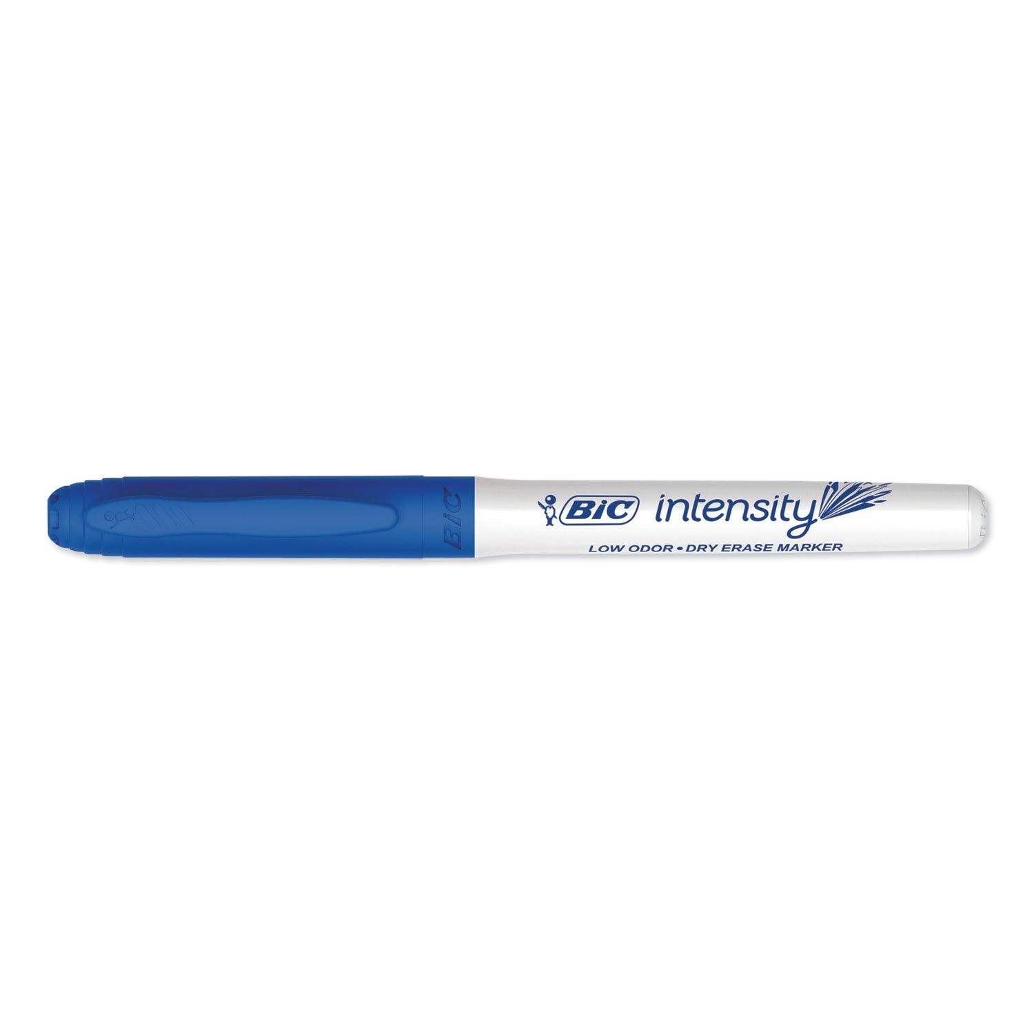 BIC Intensity Low Odor Fine Point Dry Erase Marker, Fine Bullet Tip, Blue, Dozen (GDE11BE)