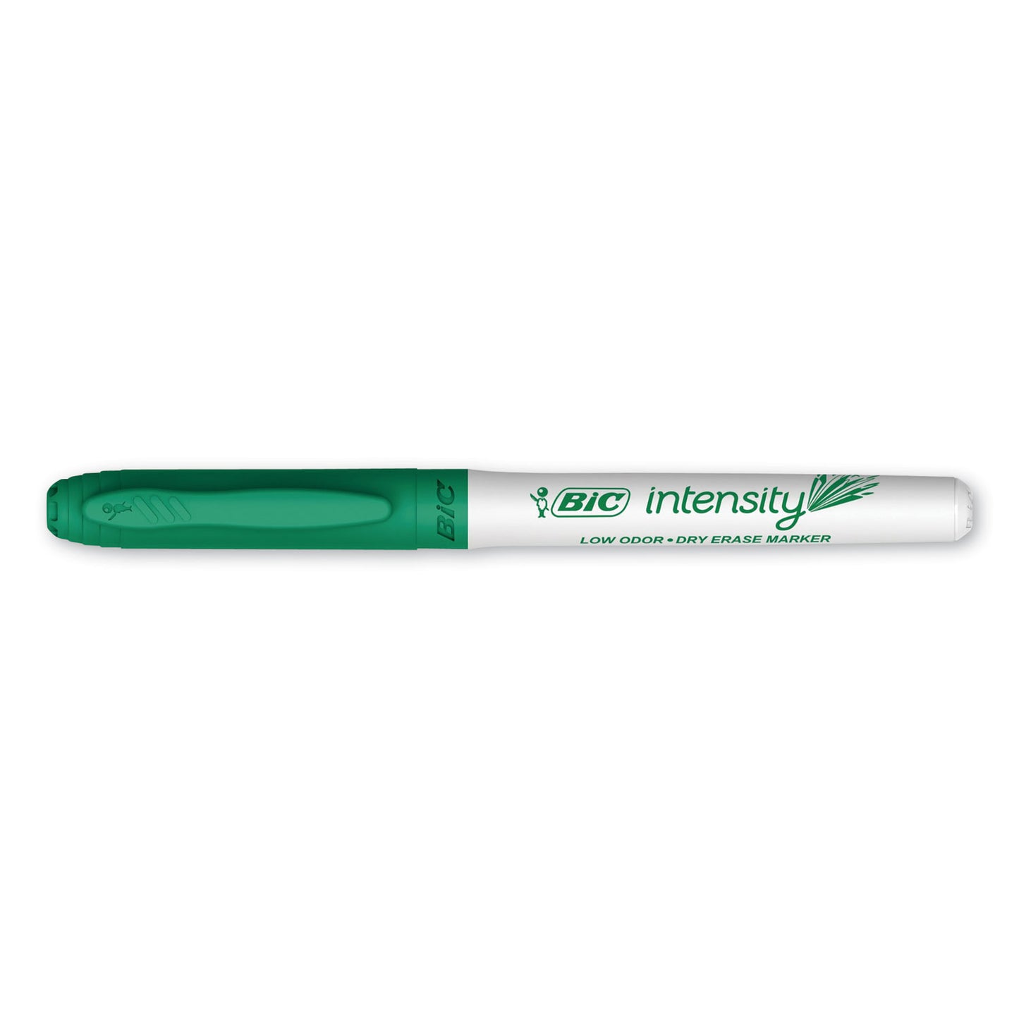 BIC Intensity Low Odor Fine Point Dry Erase Marker, Fine Bullet Tip, Green, Dozen (GDE11GN)