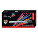 BIC Intensity Retractable Permanent Marker, Fine Bullet Tip, Black, Dozen (PMR11BK)