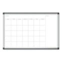 U Brands PINIT Magnetic Dry Erase Undated One Month Calendar, 35 x 23, White (2901U0001)