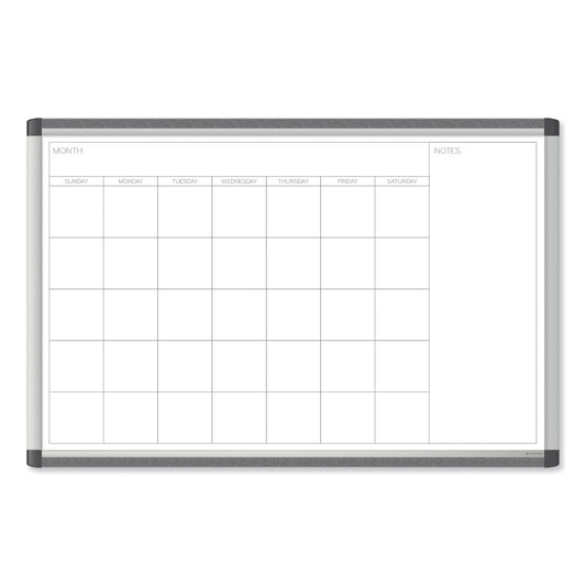 U Brands PINIT Magnetic Dry Erase Undated One Month Calendar, 35 x 23, White (2901U0001)