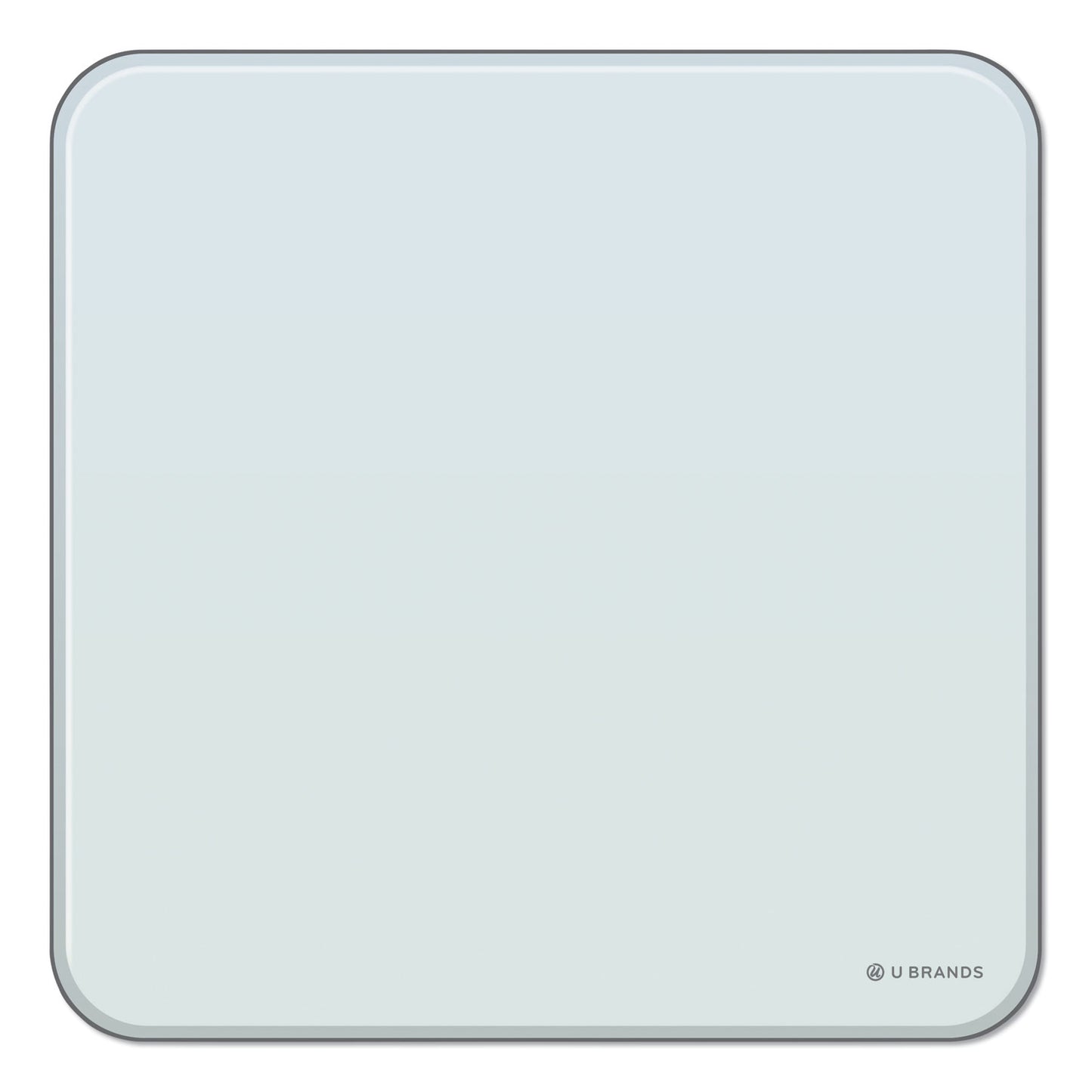 U Brands Cubicle Glass Dry Erase Board, 12 x 12, White Surface (3690U0001)